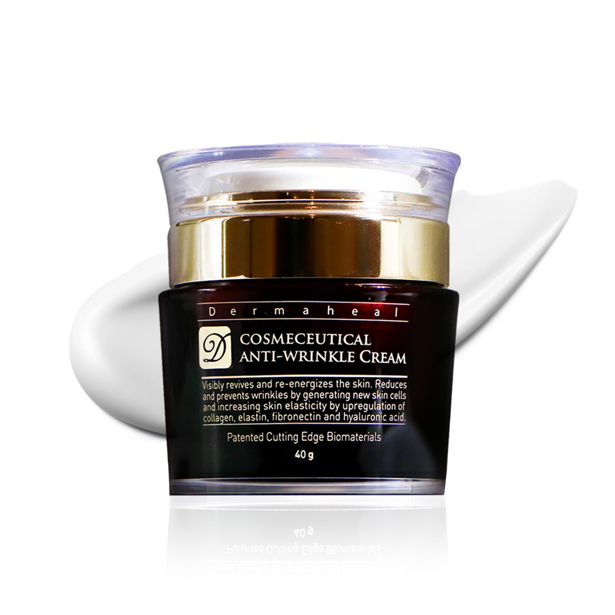 Premium Korean Anti-Wrinkle Cream - Cosmeceutical Grade Skincare for Men & Women - 45ml/1.35oz - Reduce Fine Lines & Wrinkles - Made in Korea - Perfect for Night Routine & Daily Anti-Aging Care