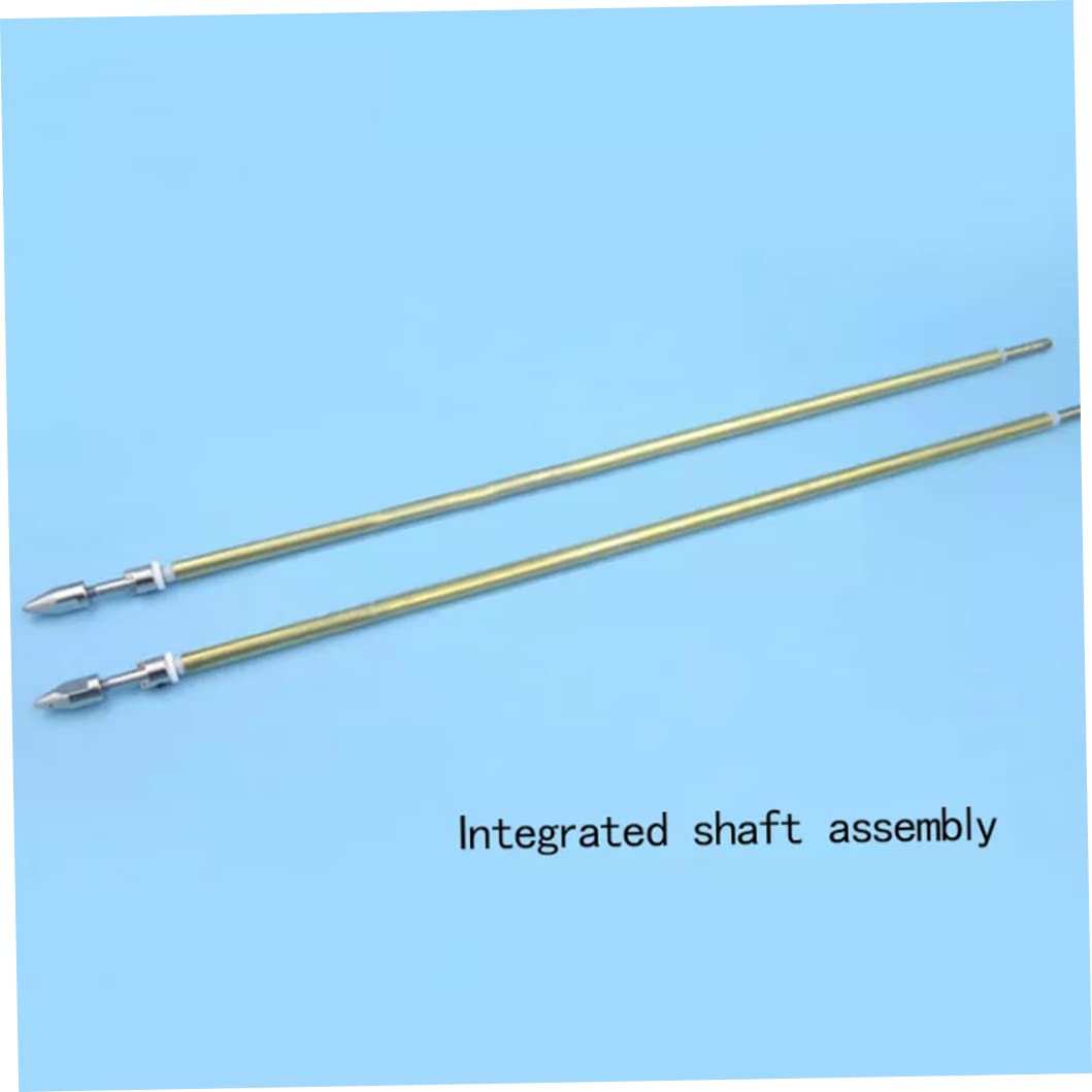 **ESiiFuu 350mm RC Boat Drive Shaft Flex Cable with Copper Tube & Prop Nut - Durable Propeller Shaft for RC Model Boats, DIY Boat Building Kits (4mm) - Perfect for RC Racing, Hobbyist Repairs & Marine Model Assembly**