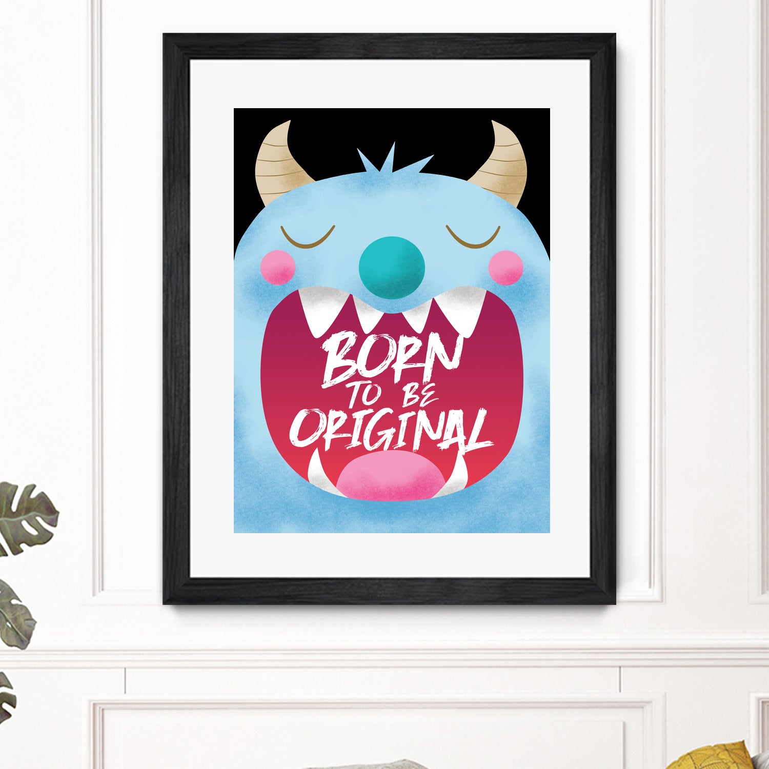Blue Monster T-Shirt - Born To Be Original Graphic Tee for Men & Women | Casual Streetwear, Music Festival Outfit