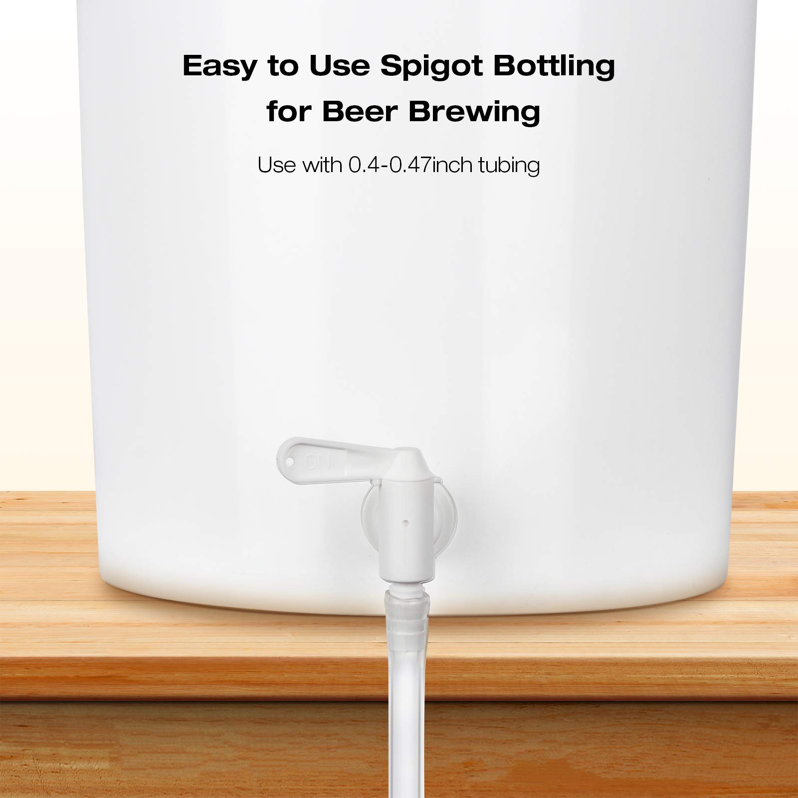 FERRODAY 3 Pack Plastic Spigot for 5 Gallon Bucket - 0.4