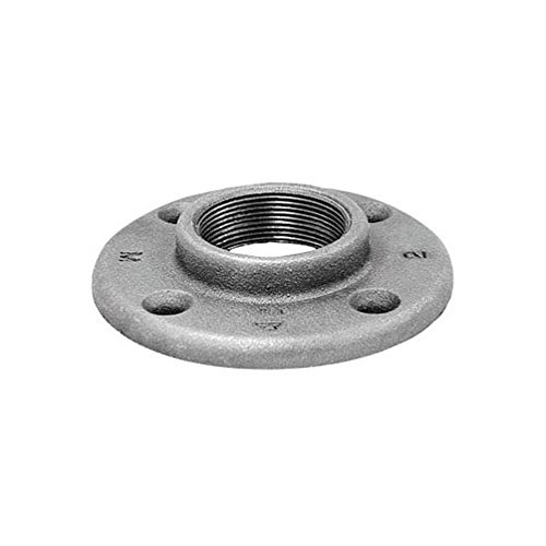 3/4 Inch FPT Galvanized Malleable Iron Floor Flange - Heavy Duty Pipe Fitting for Plumbing, Gas Lines & Industrial Applications - Perfect for Secure Pipe Connections in Construction and DIY Projects