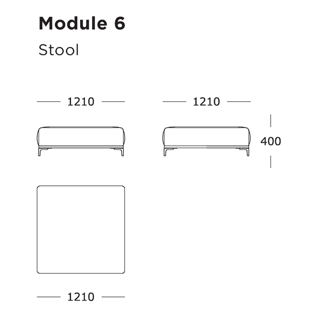 Modular Sofa Set with 6 Sections - Customizable Living Room Furniture for Modern Home & Office Decor