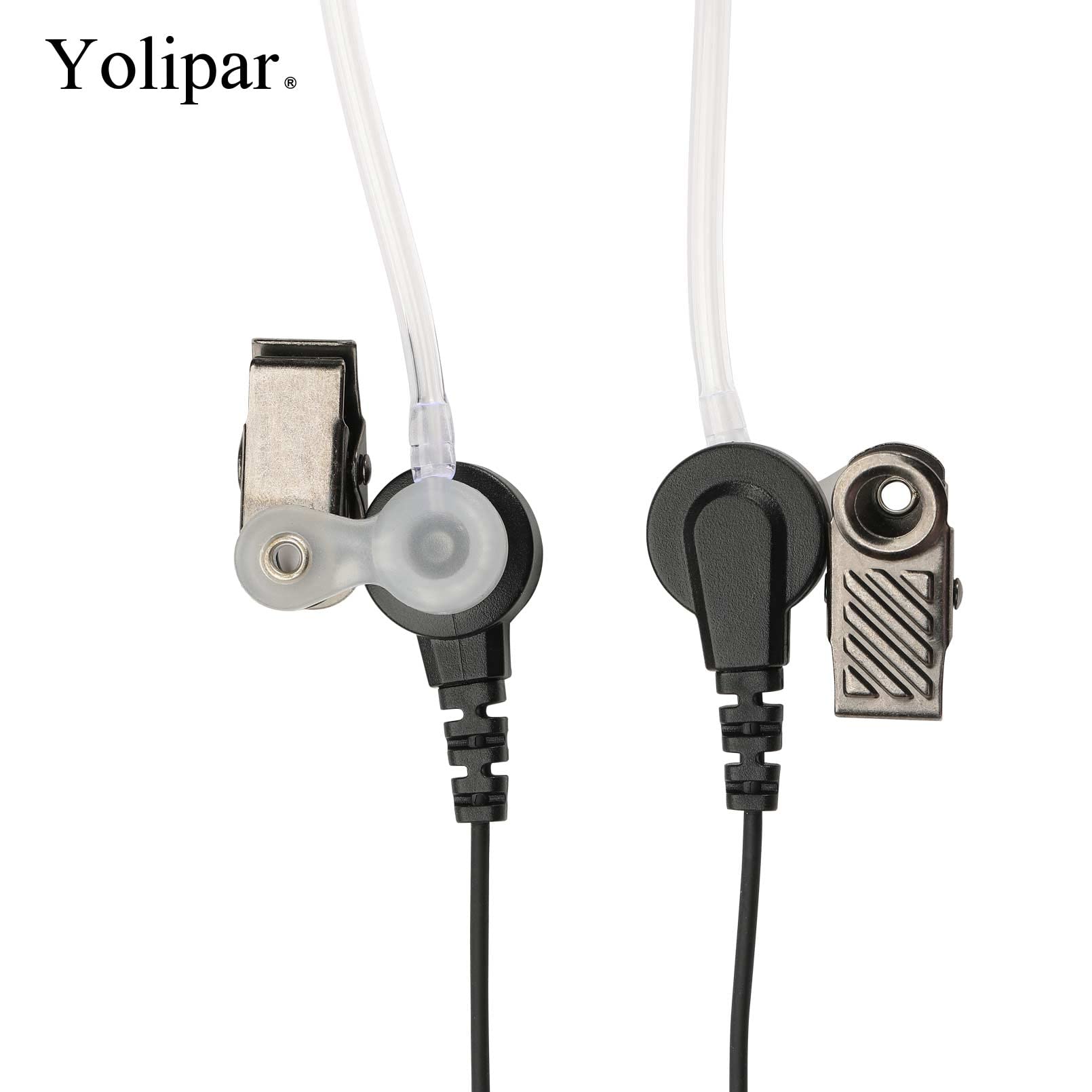 10 PCS UV-5R Surveillance Earpiece Kit - Compatible with BTECH, Retevis RT21 RT22, Kenwood, Arcshell AR-5 Walkie Talkie Radios - Includes PTT Mic & Clear Acoustic Tube Headset - Ideal for Security, Event Staff & Outdoor Communication