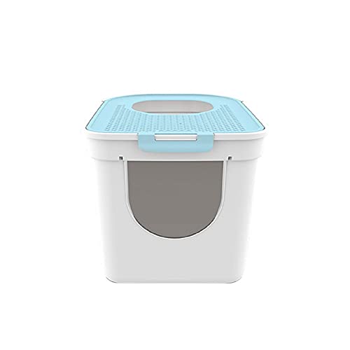 Top-Entry Double-Door Enclosed Cat Litter Box with Splash-Proof Design & Odor Control - Large Size for Adult Cats - Perfect for Home, Apartment & Multi-Cat Households (Color: A)