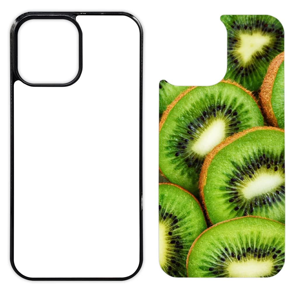 [75 Pack] Innosub Sublimation Phone Cases for iPhone 13 Pro MAX - Blank Rubber Black Dye-Sublimation Cases with Aluminum Inserts | Printable Phone Cover Blanks for Custom Designs & Small Business Use