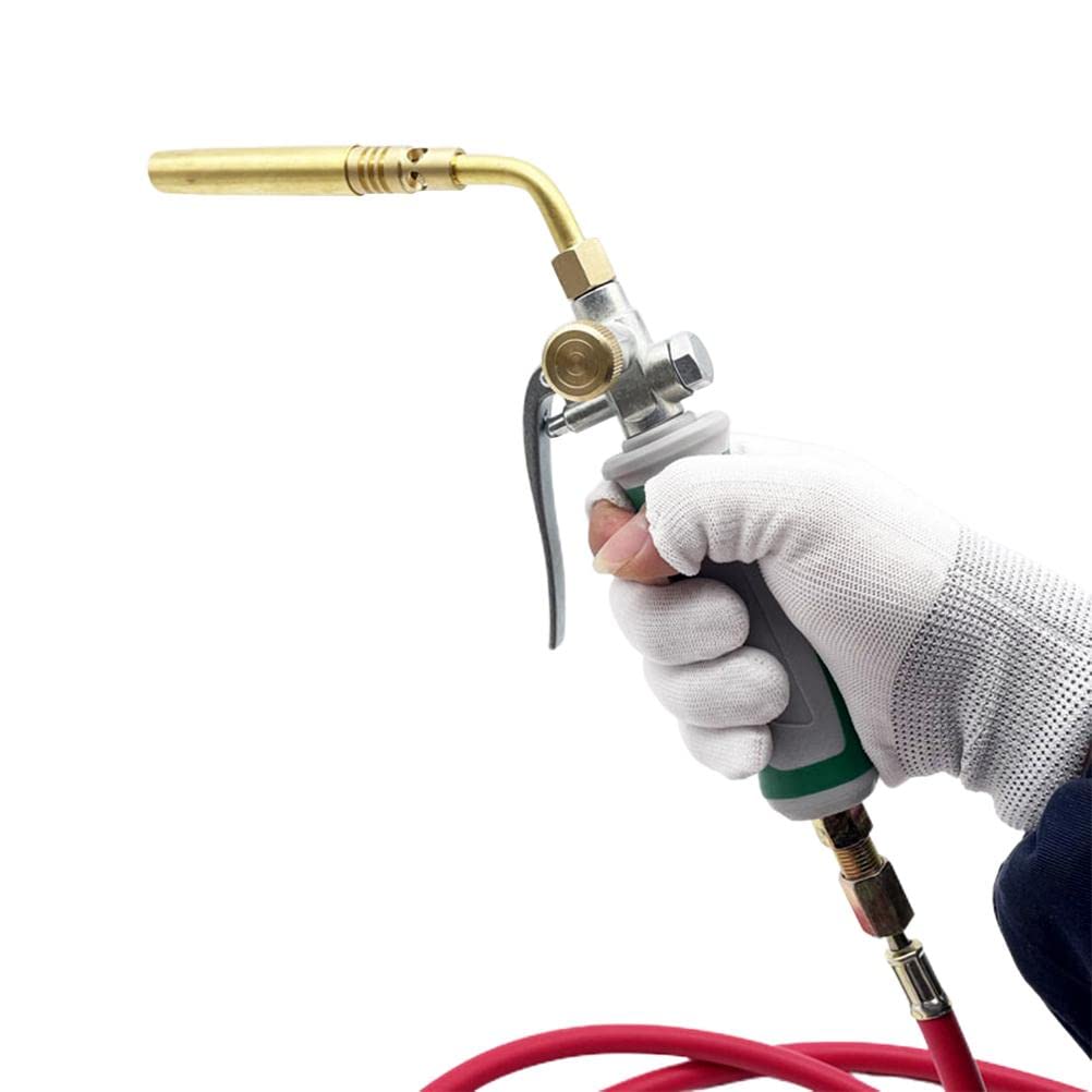 Professional Welding Torch Kit with 1.5m Hose - Compatible with MAPP Gas Cylinders for Metal Fabrication, DIY Projects & Home Repairs