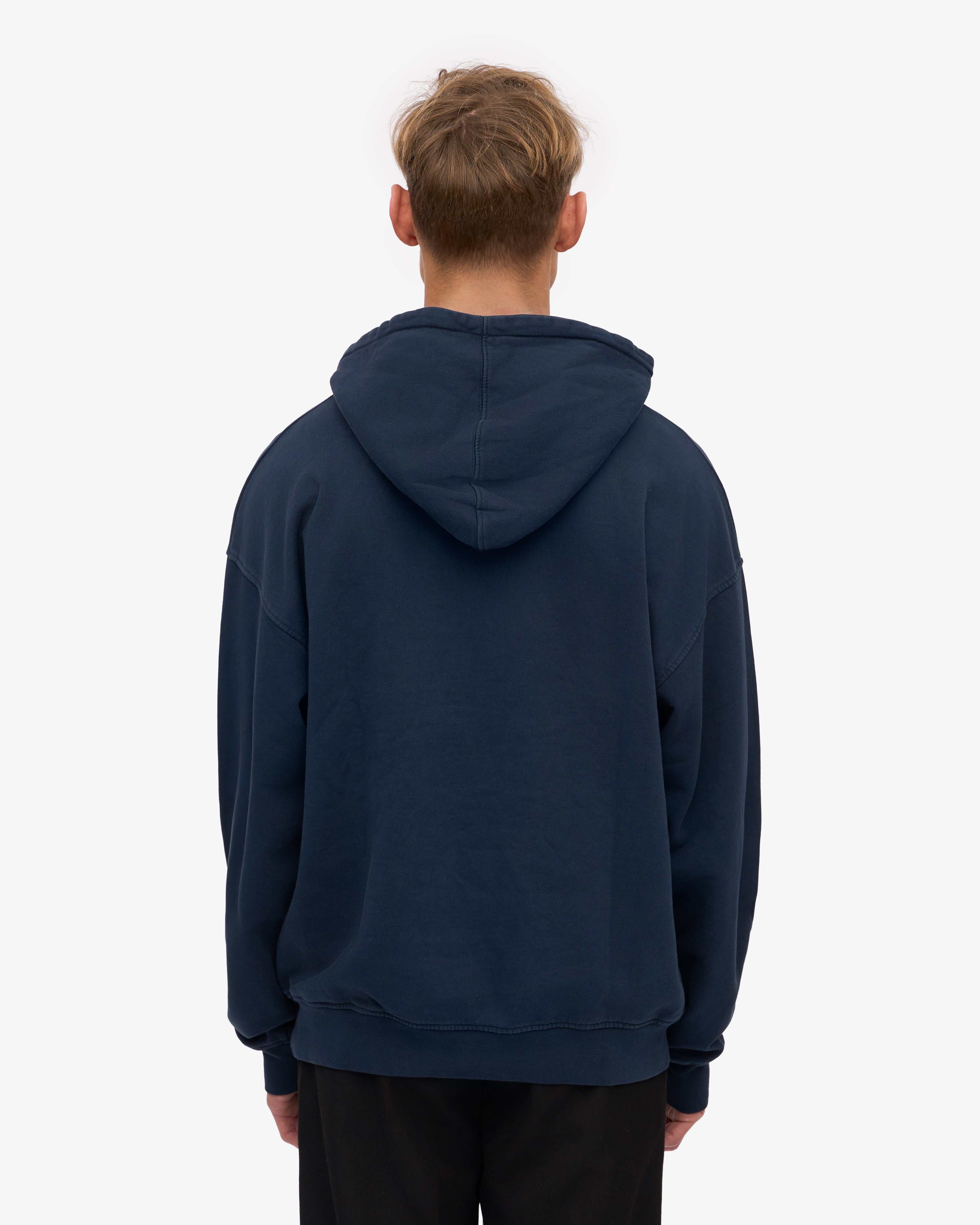Organic Oversized Hoodie for Men & Women - Soft & Comfortable Navy Blue Pullover - Perfect for Casual Wear, Loungewear & Outdoor Activities