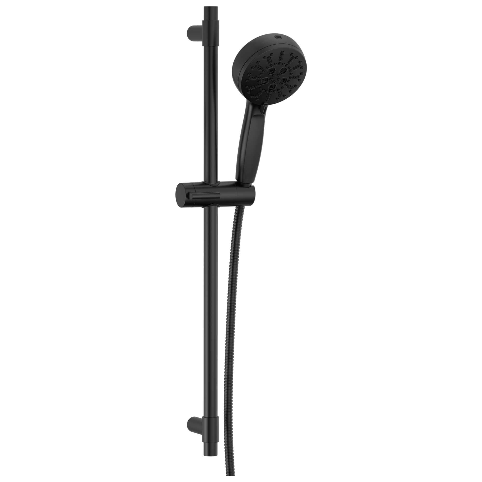 Delta Faucet ProClean Matte Black Hand Shower with Slide Bar - High Pressure Handheld Shower System for Bathroom & Spa Experience (Model 51584-BL) - Perfect for Relaxing Showers, Bathing Kids & Elderly Care