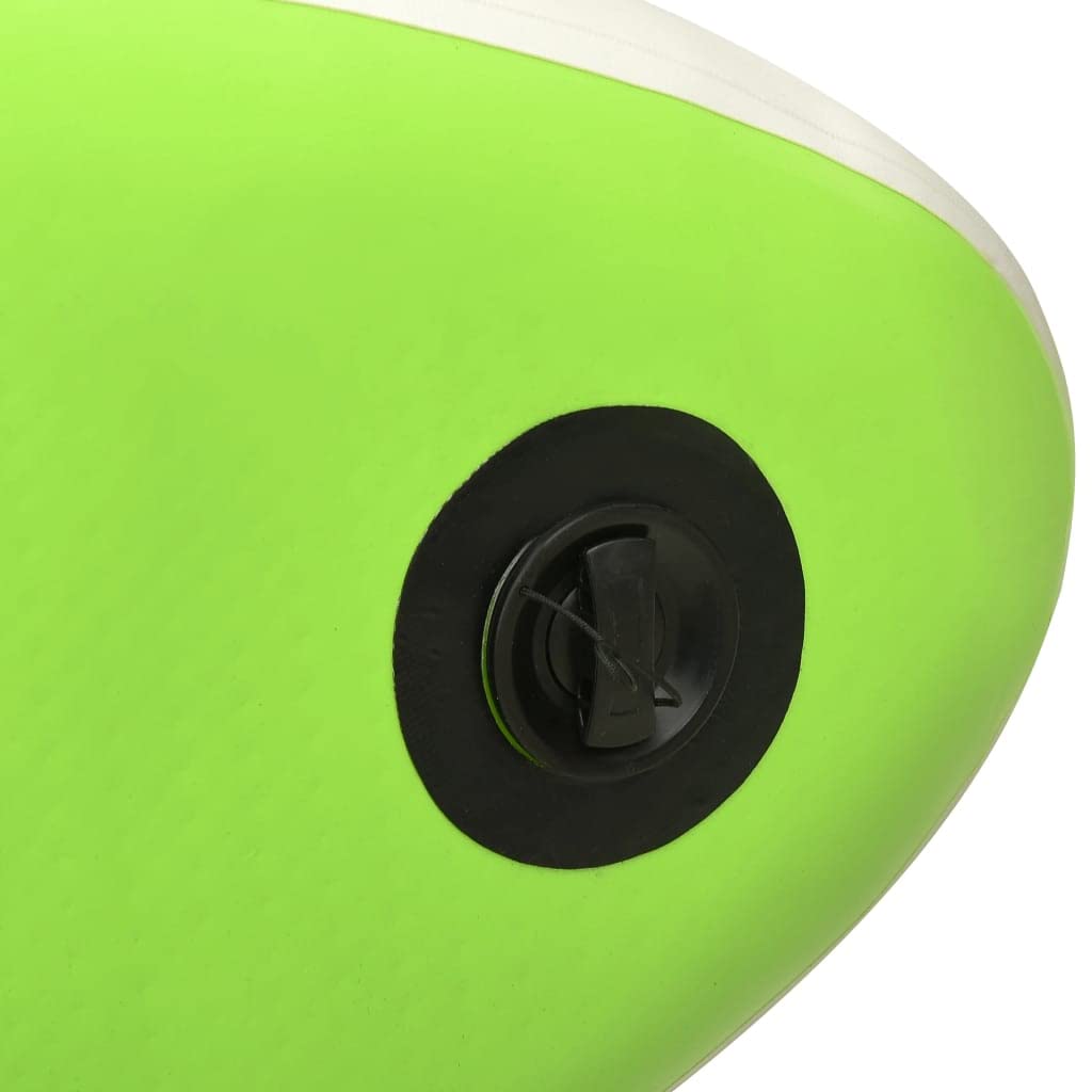 Premium Inflatable Stand Up Paddle Board (SUP) Set - 10ft x 30in x 6in, Lightweight & Stable, Green - Perfect for Yoga, Fishing & Family Fun on Lakes, Rivers & Oceans