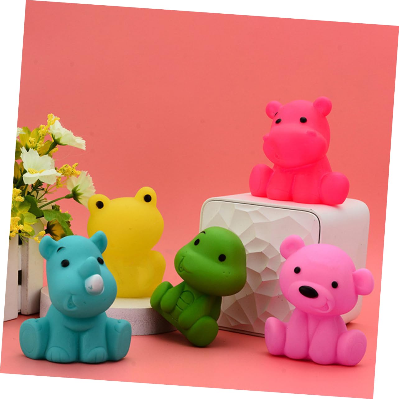**COOLHIYA 9-Piece Bath Toys for Kids - Floating Pool & Bathtub Toys, Water Spray & Squirt Fun, Safe Vinyl for Toddlers - Perfect for Summer Pool Parties & Indoor Bath Time Play**