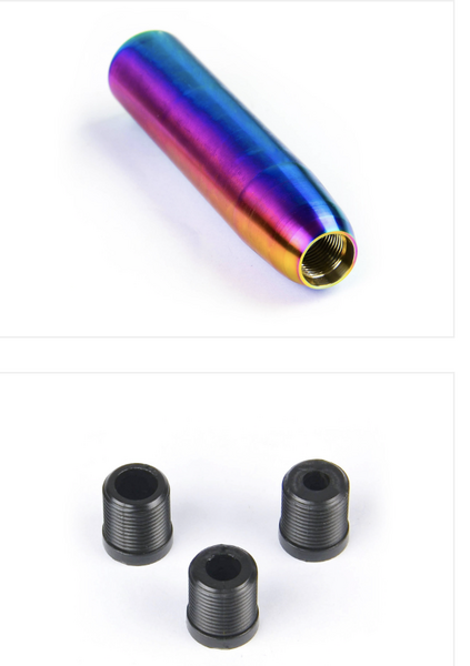 Billet Gear Knob Neo Titanium Finish 140mm - SGK4001 | High-Quality CNC Machined Shift Knob for Cars & Trucks | Perfect for Racing, Daily Driving & Custom Builds