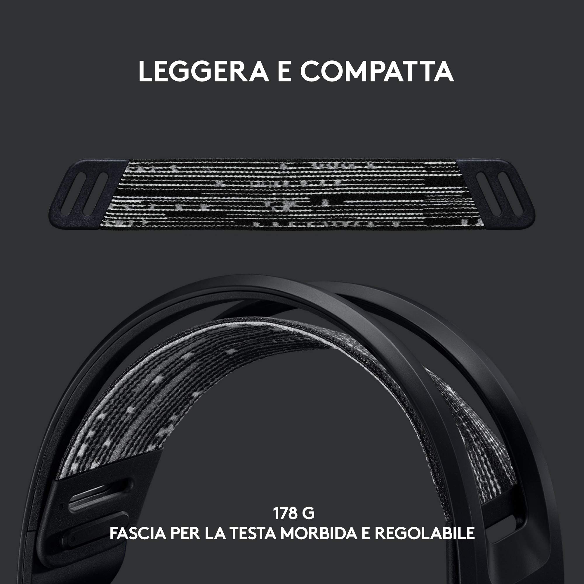 Logitech G733 LIGHTSPEED Wireless Gaming Headset with Microphone - Suspension Headband, LIGHTSYNC RGB, Blue VOICE Technology, PRO-G Audio Drivers - Black | Perfect for PC, PS5, Xbox Series X Gaming & Streaming