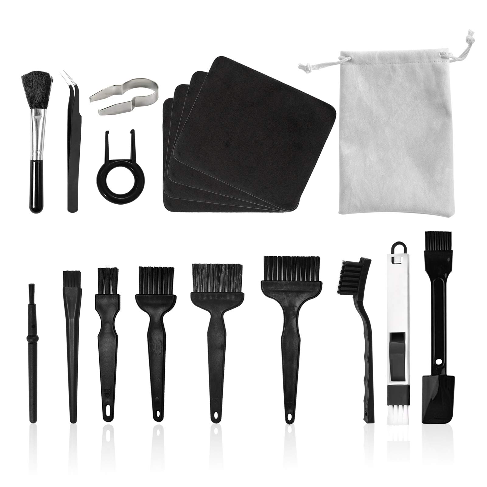 18-in-1 Keyboard Cleaning Brush Kit - Anti-Static Electronics & Computer Cleaning Tools with Soft Bristles | Portable Dust Removal for Laptop, PC, Mechanical Keyboard | Perfect for Office, Gaming Setup & Home Use