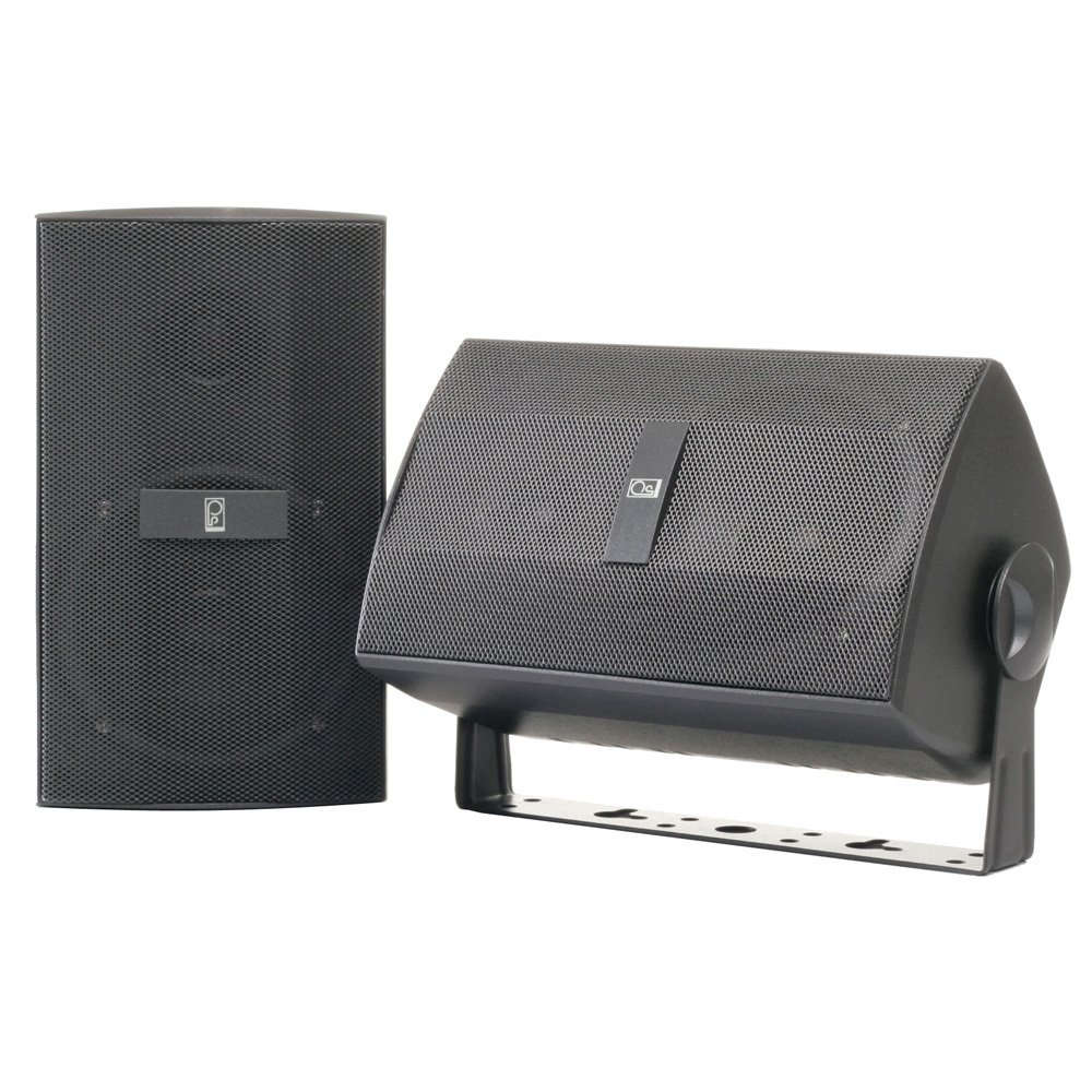 POLY-PLANAR MA3030-G 4 Inch 60W Outdoor Waterproof Box Speakers - Gray - Perfect for Patio, Garden, and Poolside Entertainment