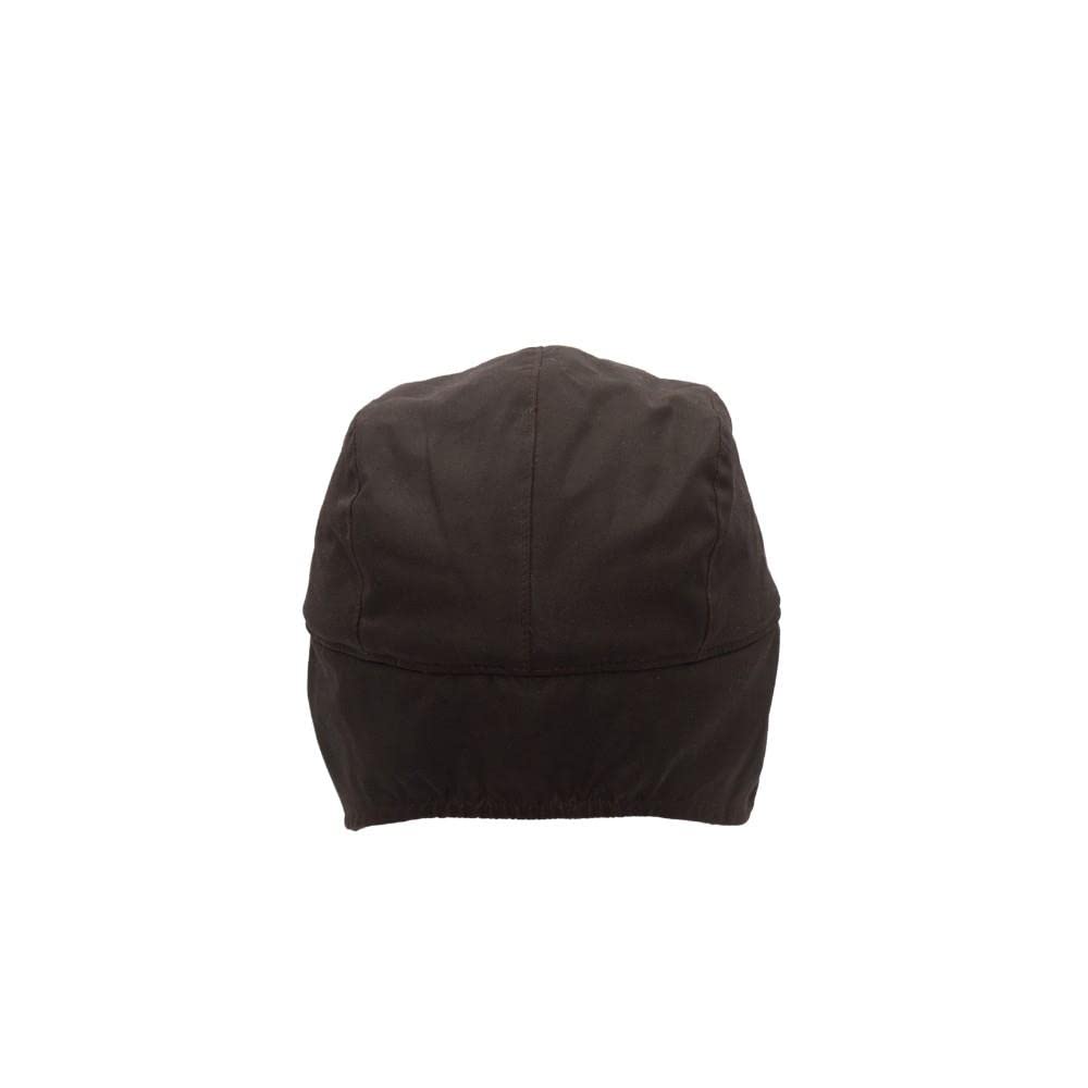 Walker & Hawkes Unisex Waxed Cotton Ellwood Baseball Cap with Ear Flaps - Warm Winter Hat for Men & Women, Outdoor Activities, Hiking, Hunting, and Cold Weather Protection