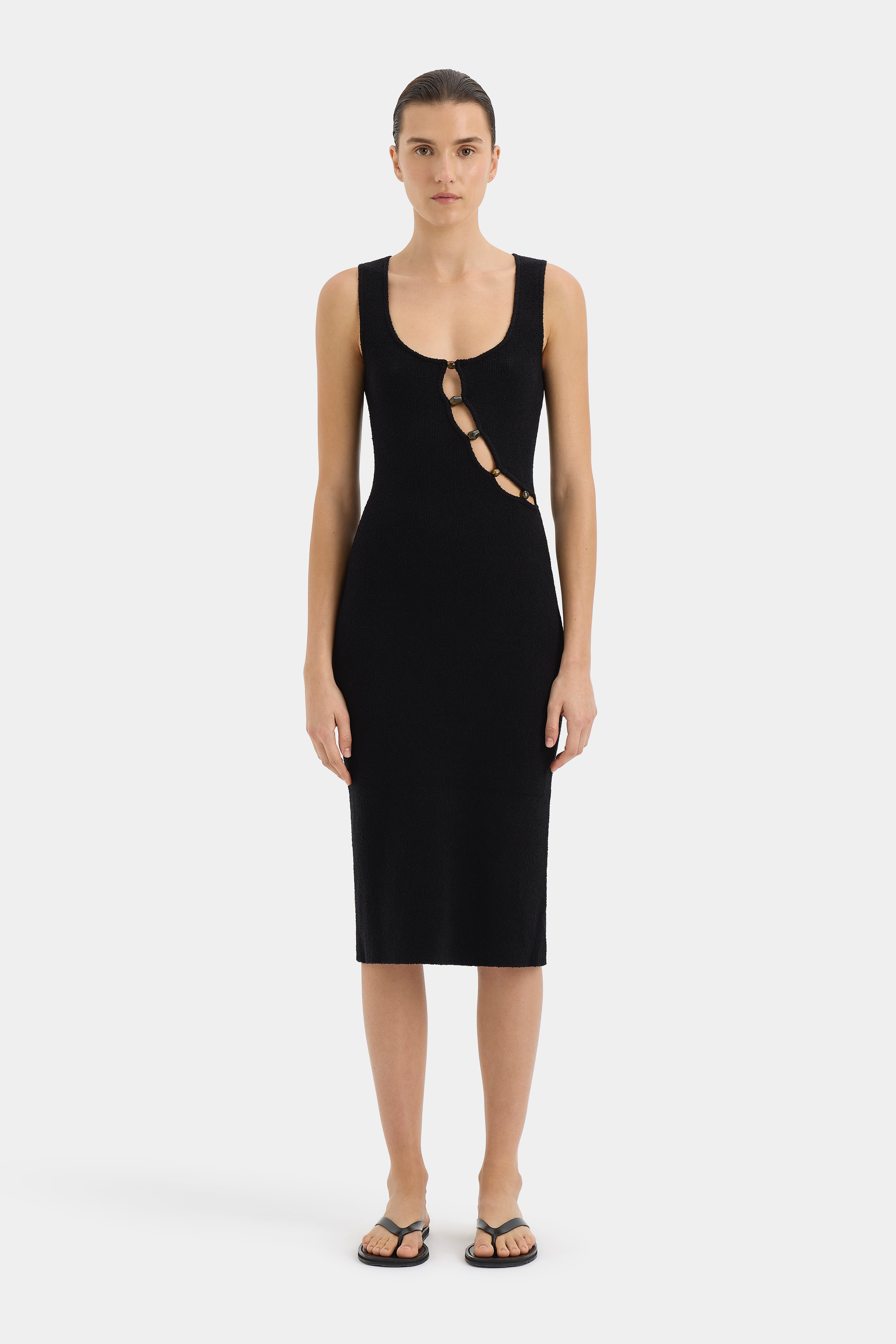 Chiara Beaded Dress for Women - Elegant Party Gown with Handmade Sequins - Perfect for Weddings, Galas & Evening Events