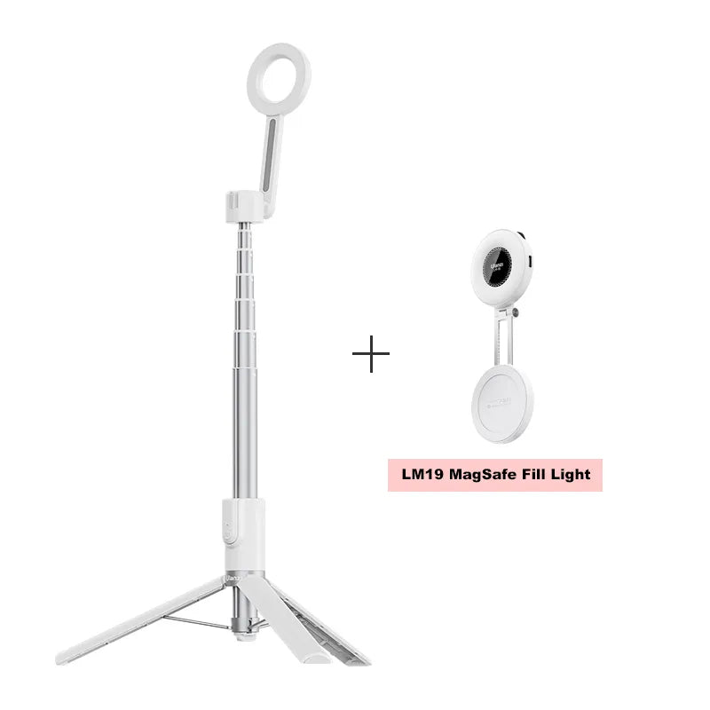 Ulanzi MG 003 Magnetic Phone Selfie Stick Tripod Pro M003 - Portable 3-in-1 Tripod Stand with Strong Magnet for iPhone & Android - Perfect for Vlogging, Travel & Group Photos