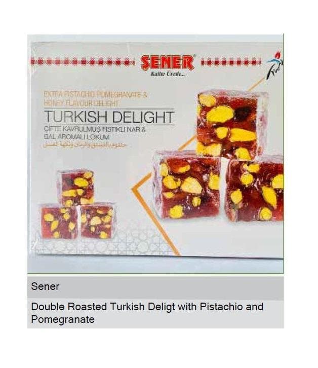 Premium Pomegranate Turkish Delight Candy - Authentic Turkish Delight from Canada - 450g Gourmet Dessert for Gifts, Parties & Special Occasions