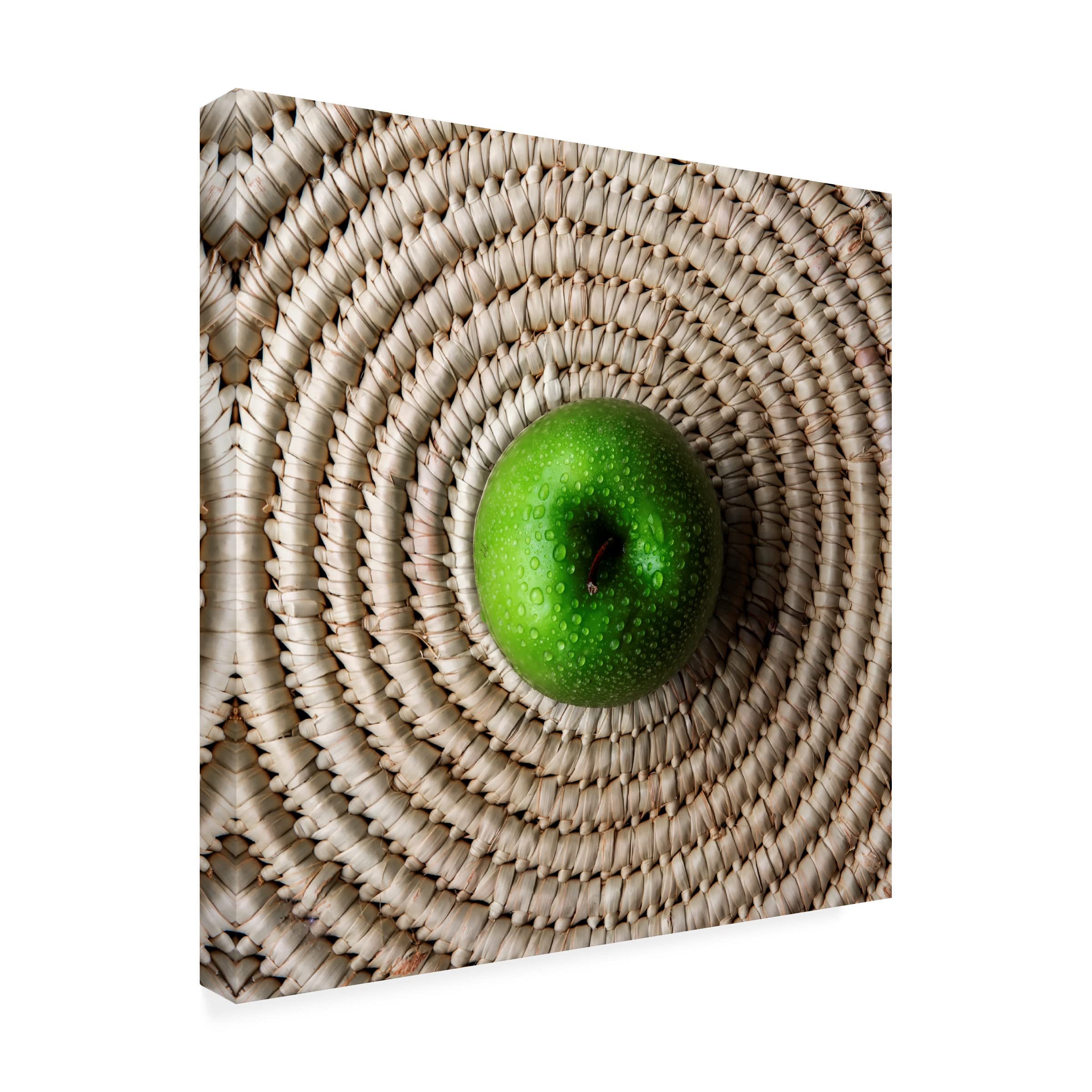 David H Yang 'An Apple A Day' Canvas Wall Art Print - Modern Home Decor for Living Room, Bedroom & Office