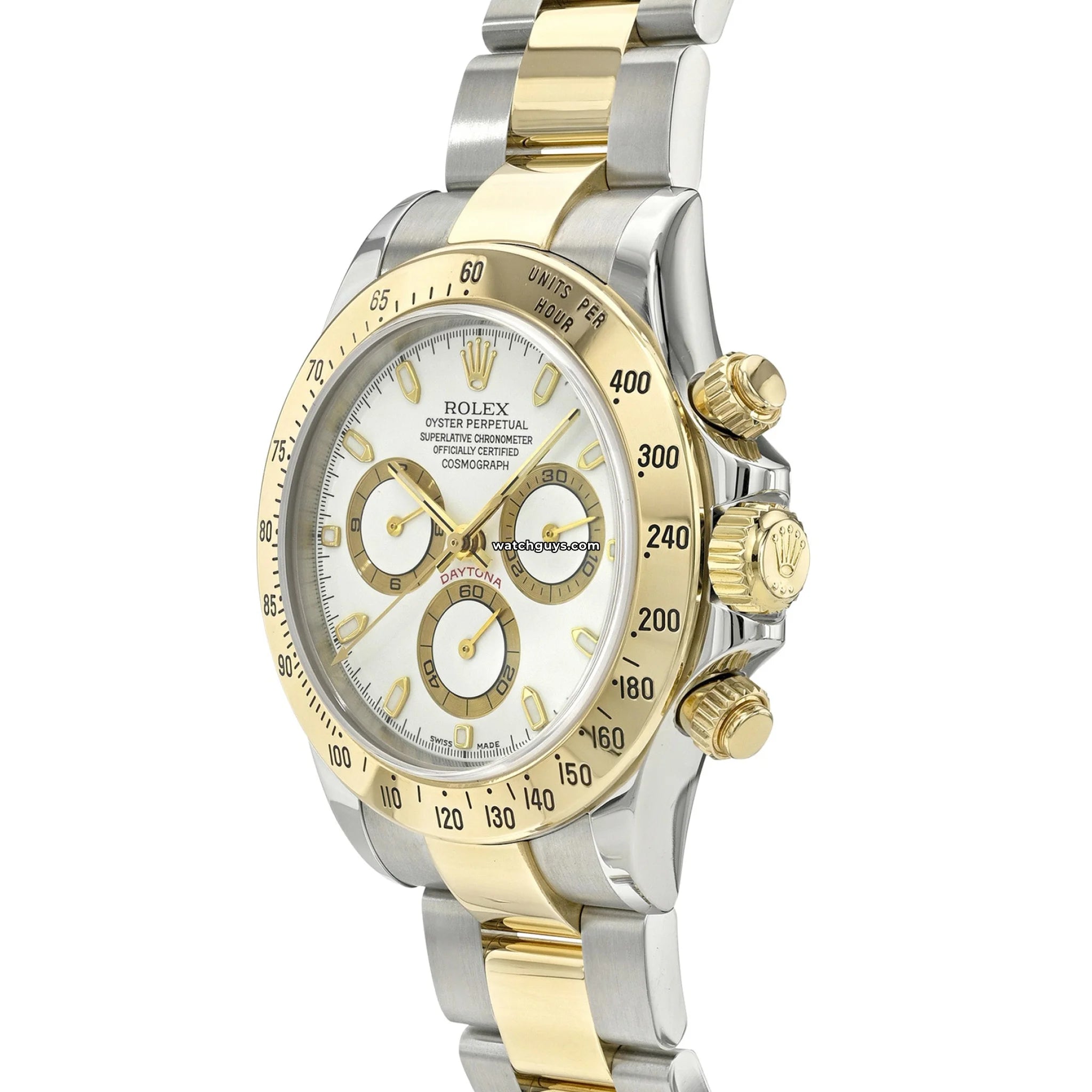Rolex Daytona 116523 Men's Luxury Watch - White Gold & Stainless Steel Chronograph - Perfect for Business, Gifts & Special Occasions