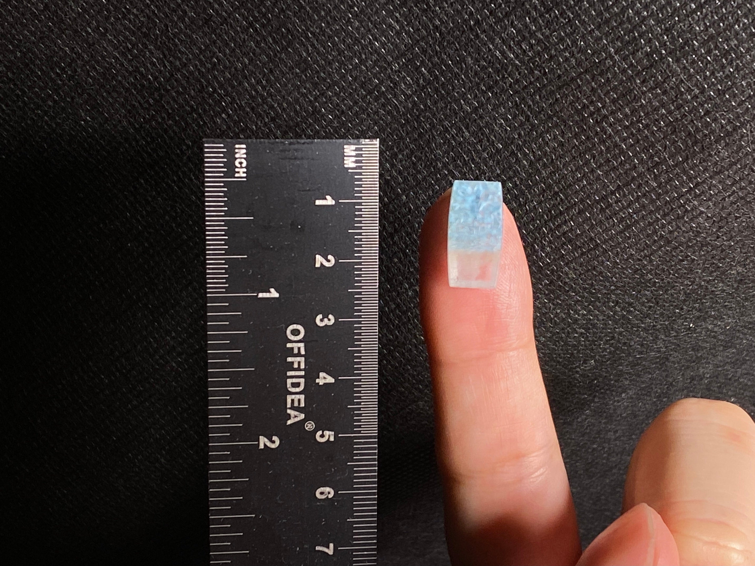 GILALITE Cabochon | Medusa Paraiba Quartz Bicolor Rectangle Gemstone for Jewelry Making (43952) - Perfect for Pendants, Rings & DIY Craft Projects