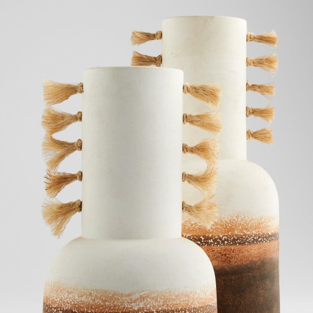 Cyan Design 11547 Margaret Vase - Ombre & Jute Small Decorative Vase for Home Decor, Wedding Centerpieces, and Tabletop Display