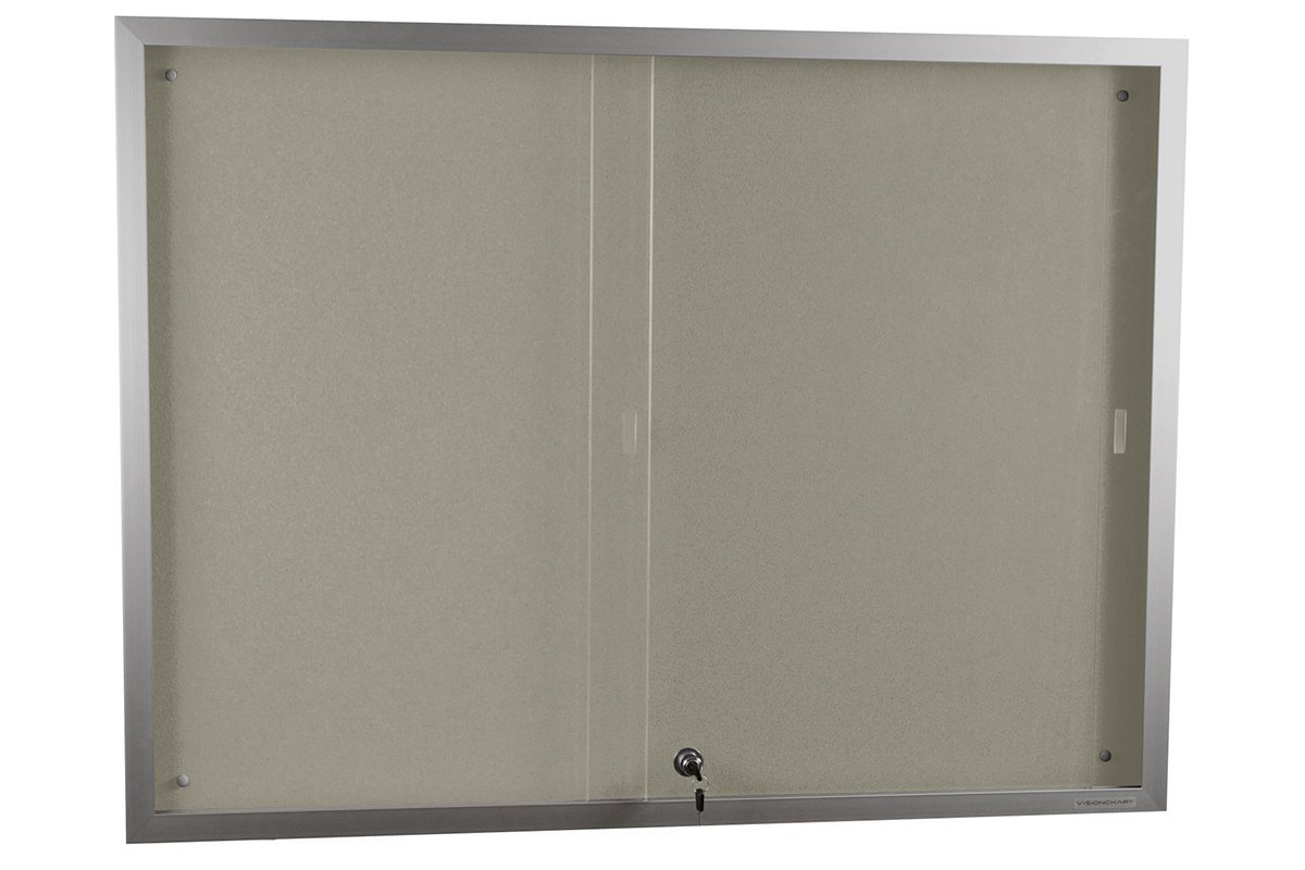 Vision Krommenie Sliding Door Notice Board - 47