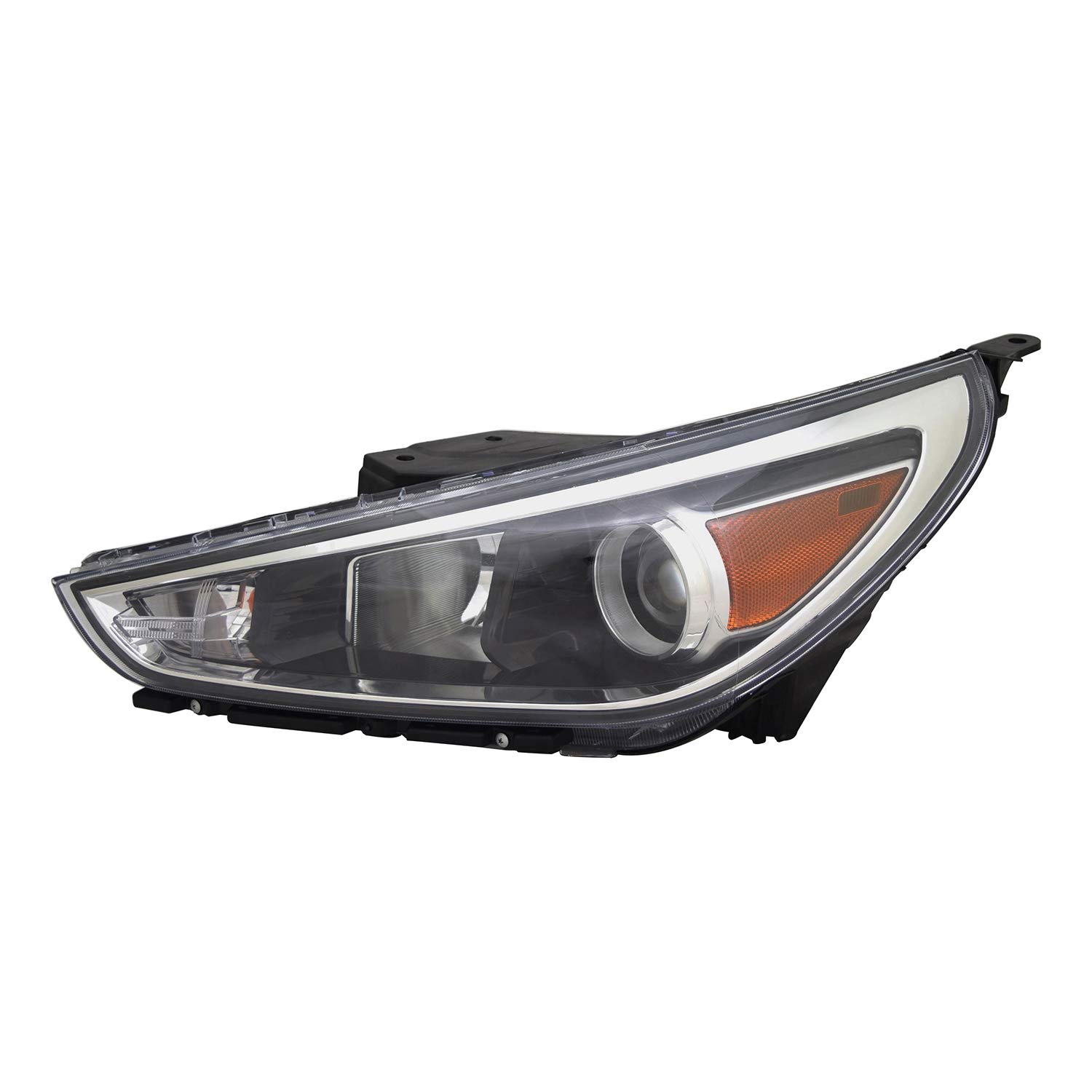 TYC Left Headlight Assembly Compatible with 2018-2020 Hyundai Elantra - Replacement Headlamp for Improved Night Driving Safety