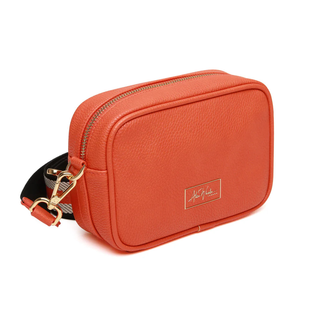 Alice Wheeler Mini Crossbody Bag - Orange | Stylish & Compact Purse for Women | Perfect for Travel, Shopping & Everyday Use