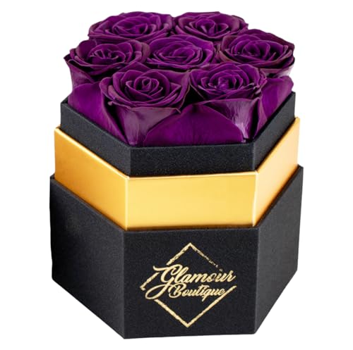 Purple 7 Roses Black Box