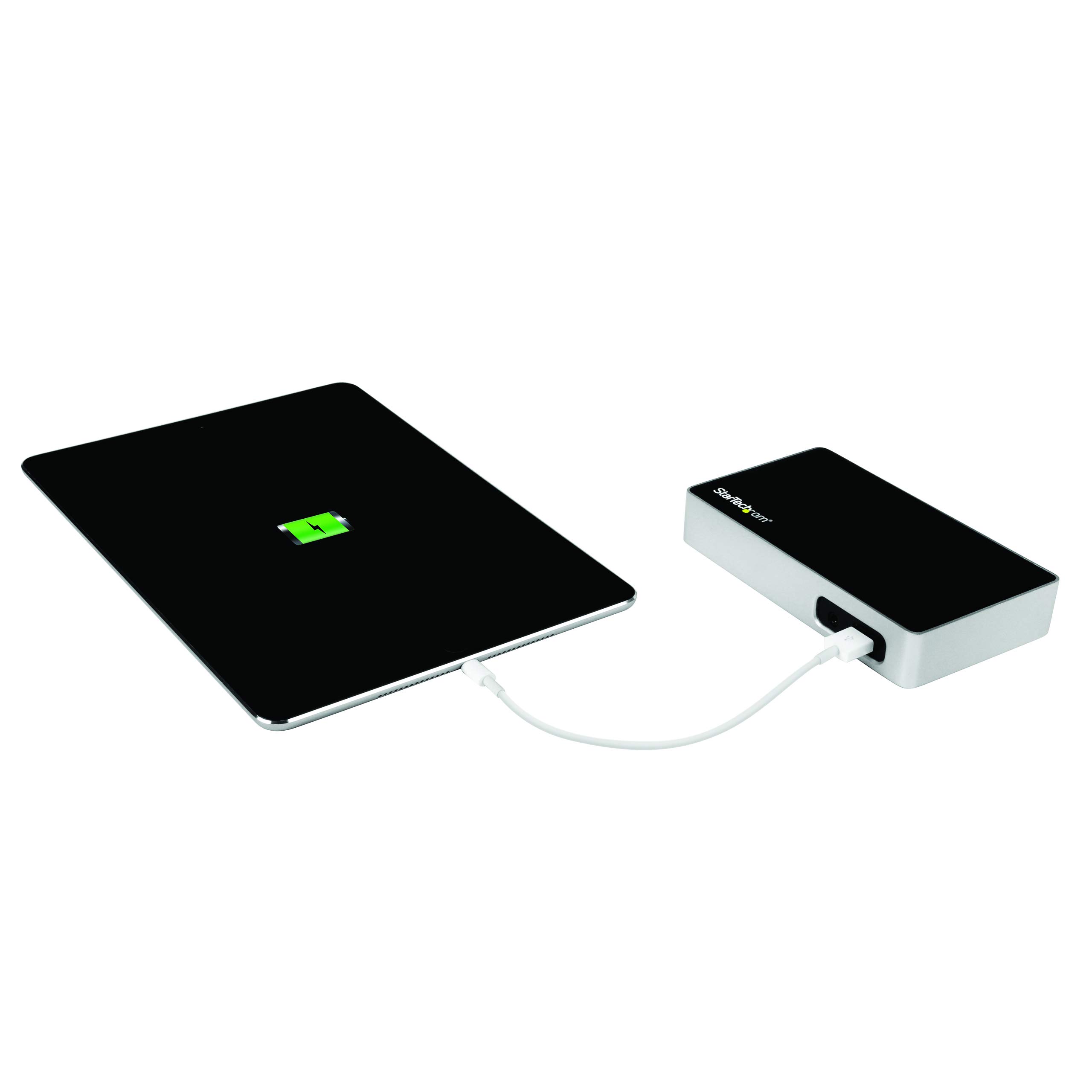 StarTech.com USB 3.0 Universal Laptop Docking Station with DVI Port - Dual Monitor Support for Home Office & Business Use (USB3VDOCKD, Black/Silver) - Perfect for Remote Work & Multi-Tasking