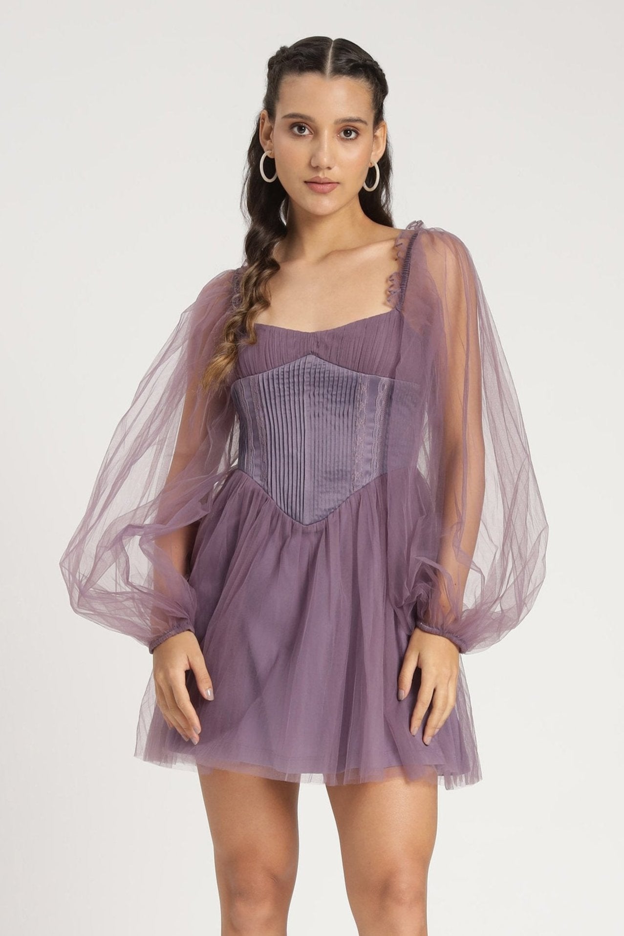 Tara Mini Dress in Lilac - Flowy Summer Dress for Women | Perfect for Beach, Party & Date Night Outfits