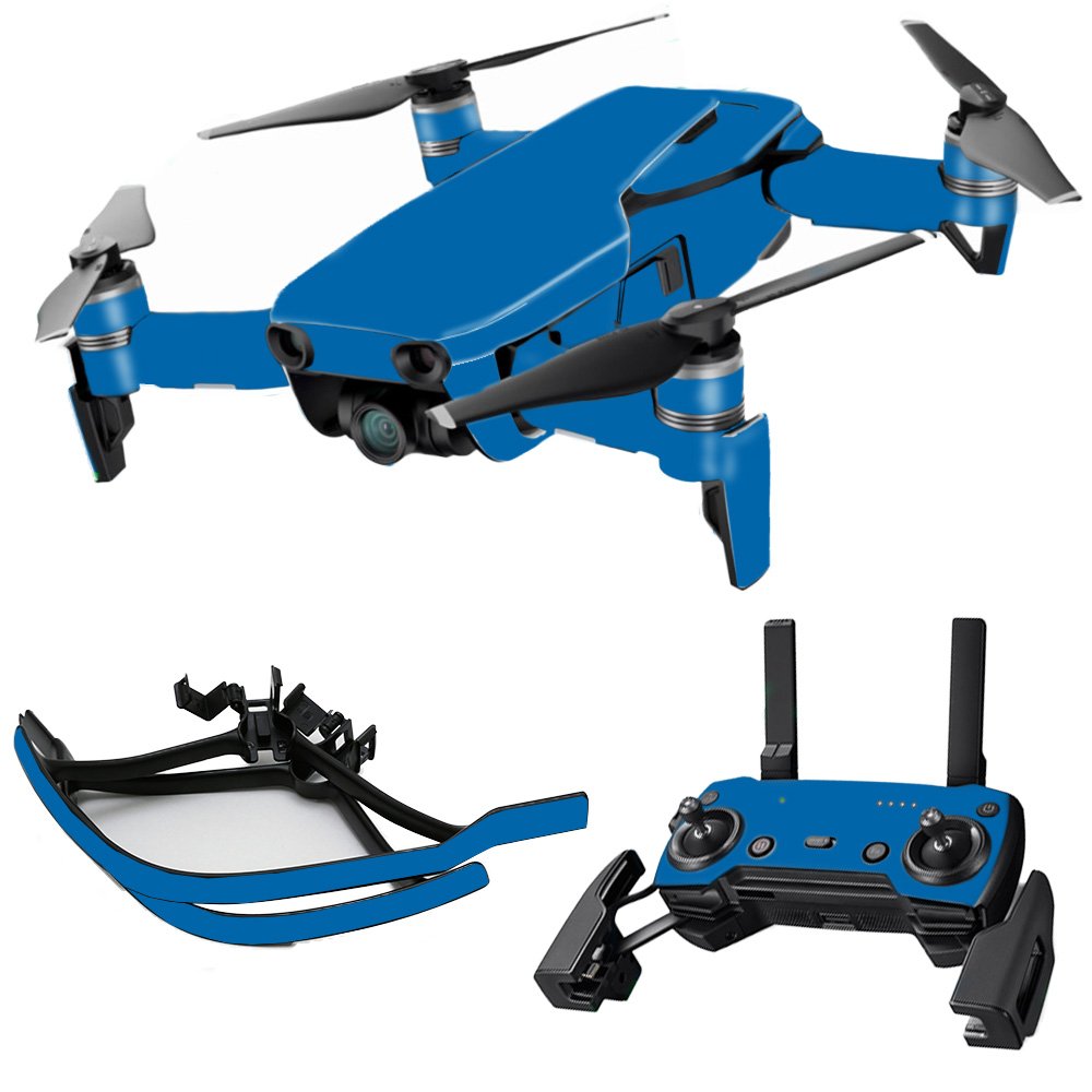 DJI Mavic Skin Cover - Solid Blue Protective Vinyl Decal Wrap | Durable, Customizable, Easy to Apply & Remove | Made in USA | Perfect for Drone Protection & Style Enhancement