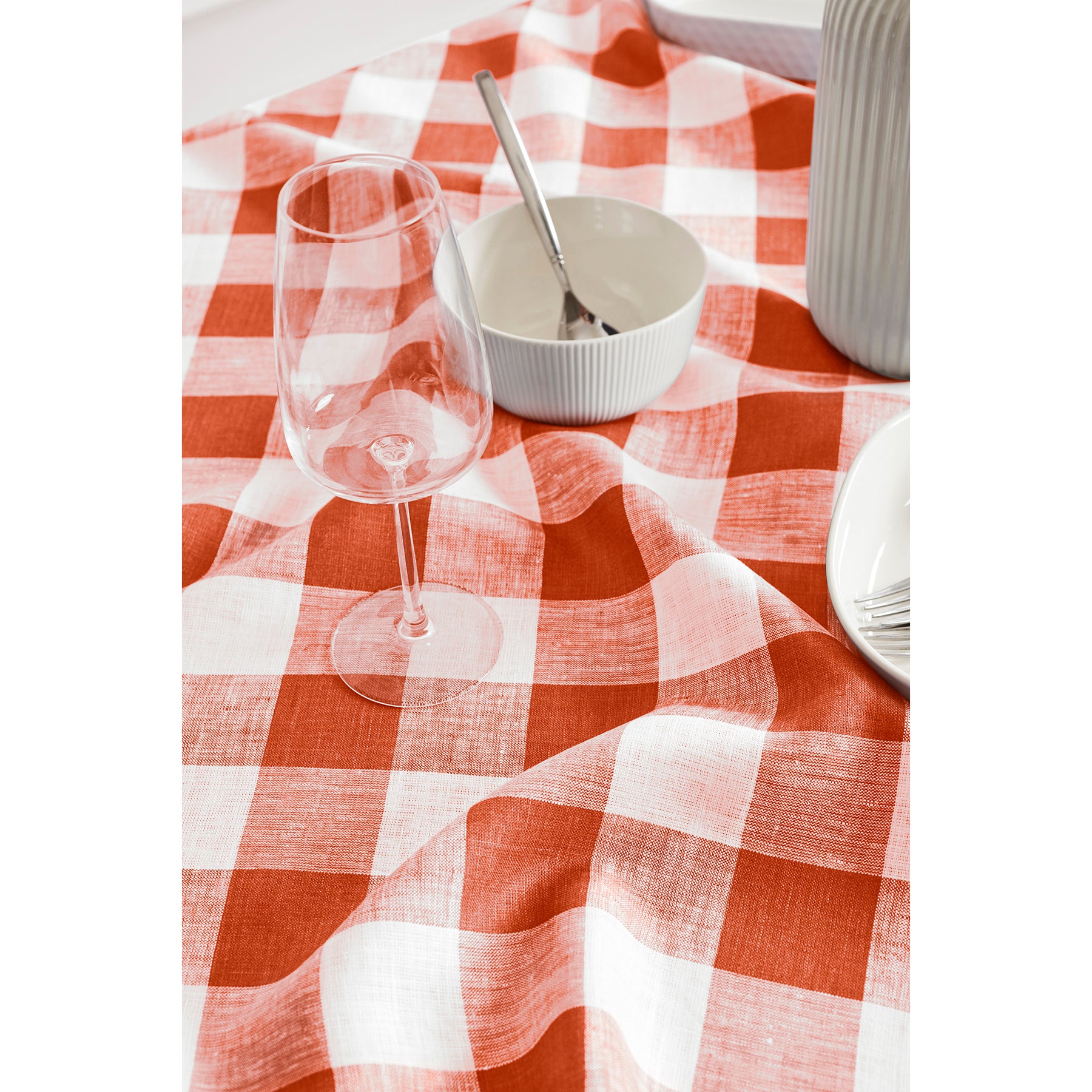 Buffalo Check Table Throw - Soft and Durable Plaid Table Cover for Kitchen, Dining Room, and Picnic - Perfect for Holiday Decor and Outdoor Gatherings
