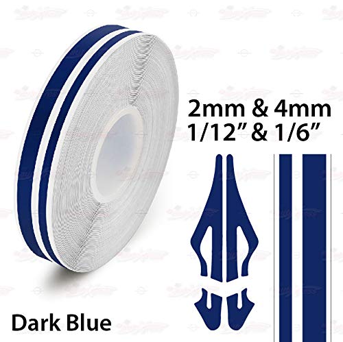 Dark Blue Pinstripe Vinyl Tape - 1/12