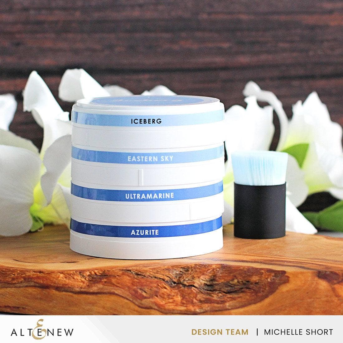 Premium Round Ink Pads Label Set - Warm & Cozy, Lapis Lazuli, Gentleman's Gray - Perfect for Scrapbooking, Card Making & DIY Crafts