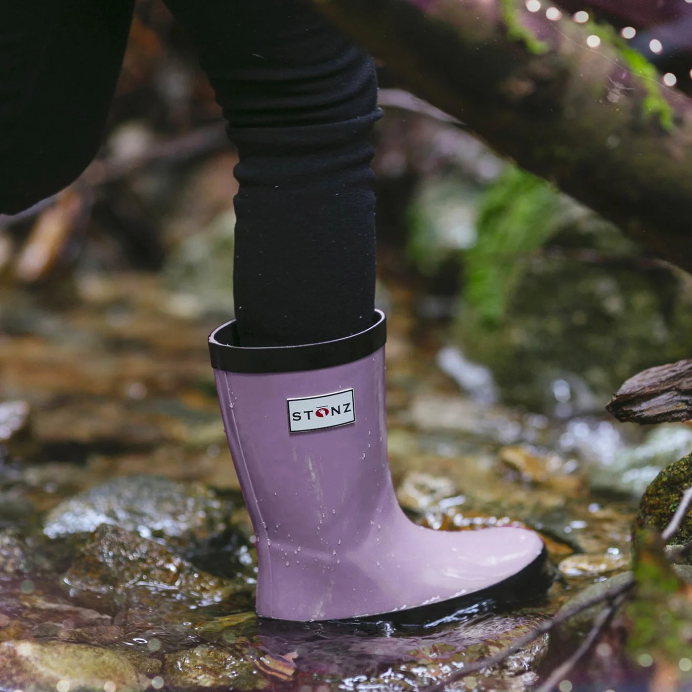 Stonz Kids Rain Boots - Waterproof & Lightweight Toddler Rain Boots for Boys & Girls - Perfect for Puddles, Outdoor Play & Wet Weather Adventures