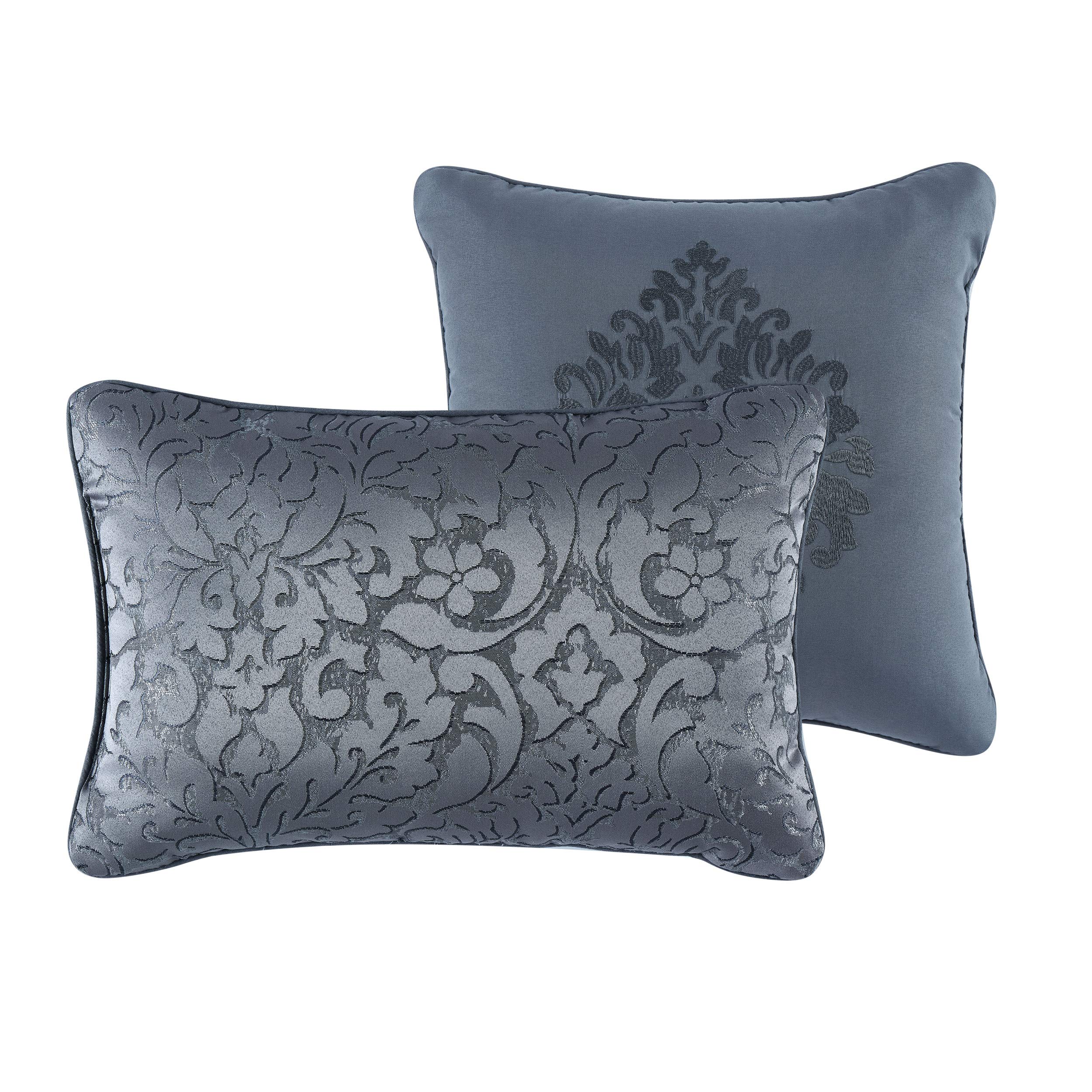 Premium Coventry Comforter Set Queen Size - Soft & Cozy Charcoal Grey Bedding for All Seasons | Perfect for Master Bedroom, Guest Room & Airbnb