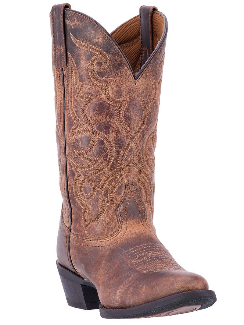 Laredo 51112 Women's MADDIE Leather Boots Tan - Stylish & Comfortable Ankle Boots for Casual Wear, Work & Outdoor Activities