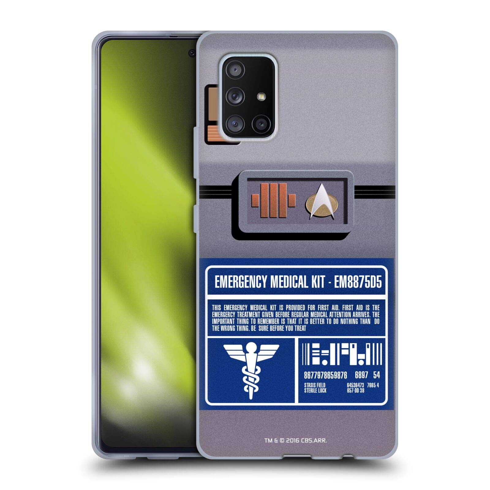 Officially Licensed Star Trek Medical Kit Soft Gel Case for Samsung Galaxy A51 5G (2020) | TNG-Themed Protective Phone Cover | Perfect for Trekkies & Sci-Fi Fans | Durable Shockproof Case for Daily Use & Collectors