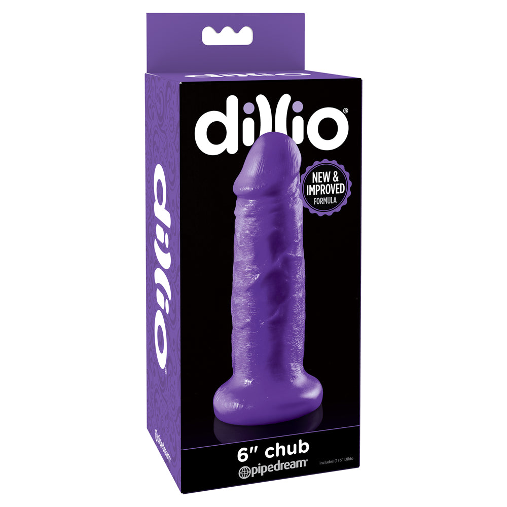 Dillio 6-Chub Thick Realistic Dildo for Women & Men - Extra Girthy Silicone Adult Toy for Solo Play & Couples Use - Perfect for BDSM, Fantasy Roleplay & Spicing Up Your Sex Life