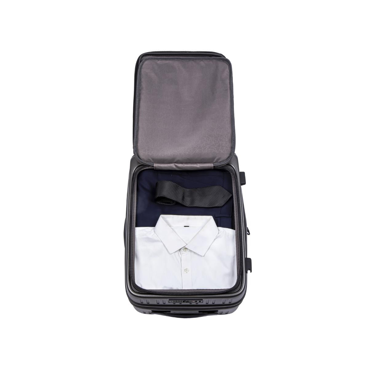 Daycrown 8528 Expandable Carry-On Luggage with Hinomoto Silent Wheels - Lightweight Spinner Suitcase for Travel, Business & Vacation - TSA Lock & Front Opening Design
