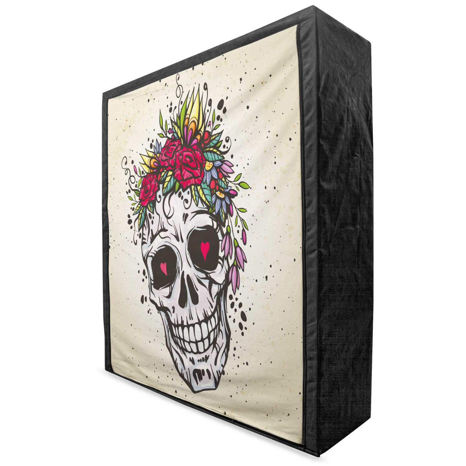 Ambesonne Sugar Skull Portable Fabric Wardrobe - 59