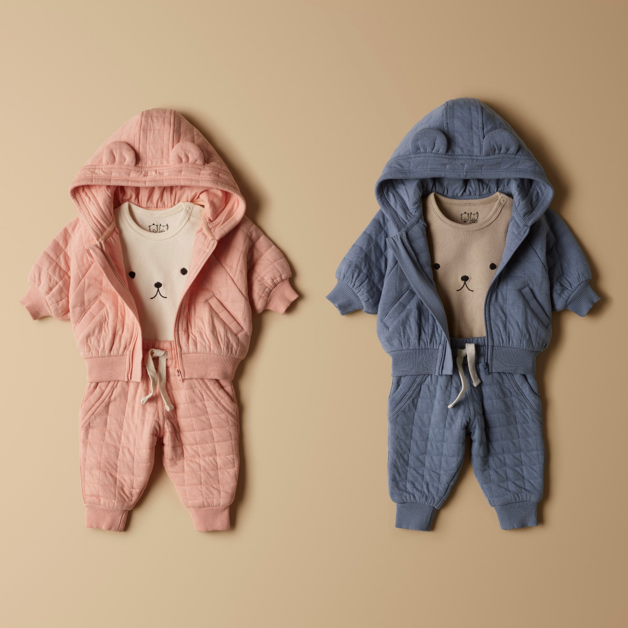 Stylish Pink Organic Quilted Jacket for Women - Eco-Friendly Fashion Outerwear - Perfect for Spring, Fall & Casual Outings