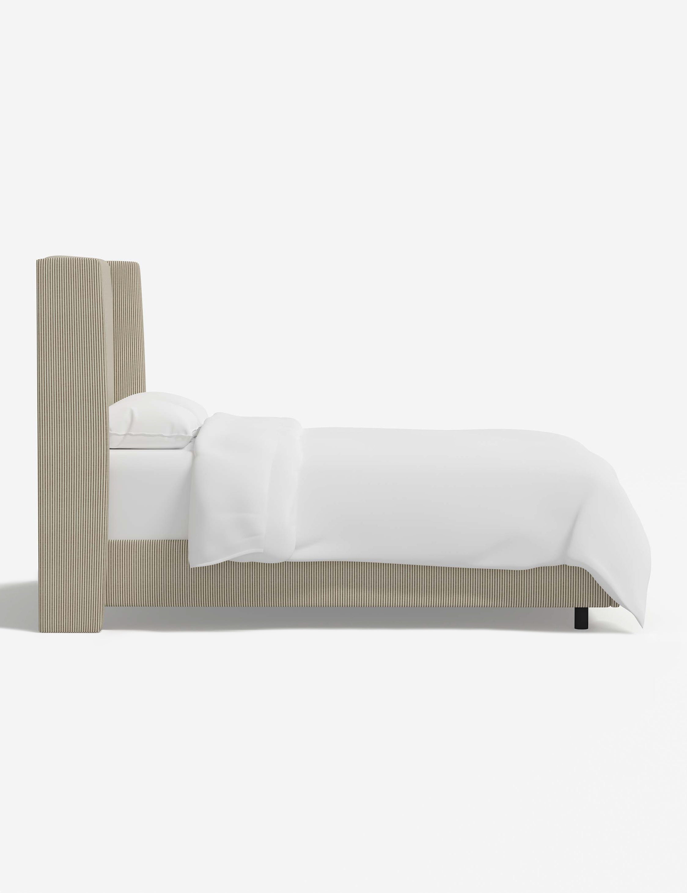 Adara Queen Size Bed Frame with Upholstered Headboard - Modern Platform Bed for Bedroom, Living Room & Guest Room