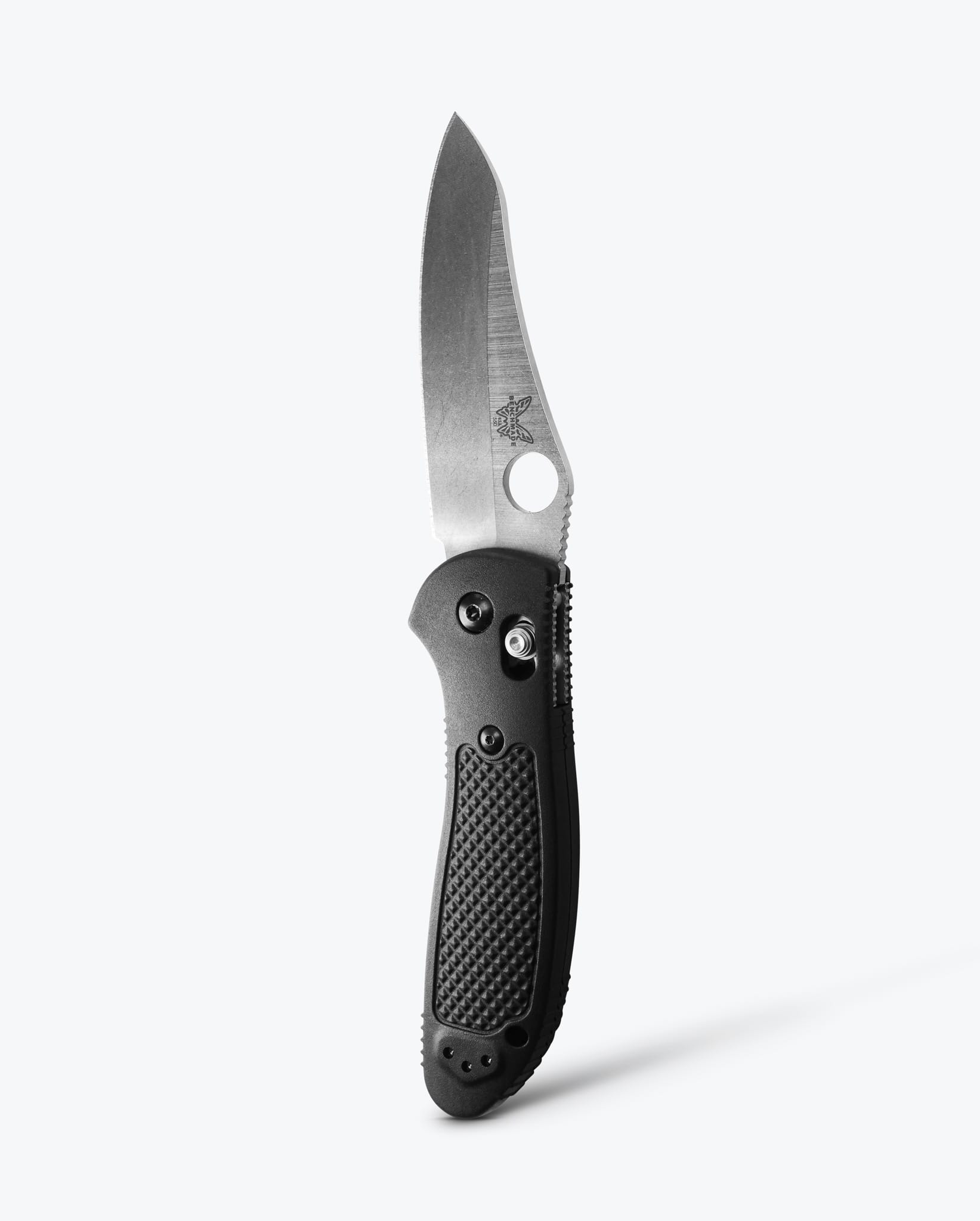 Benchmade Griptilian Folding Knife - Black Grivory Handle, Sheepsfoot Blade - EDC, Outdoor, Camping & Everyday Carry