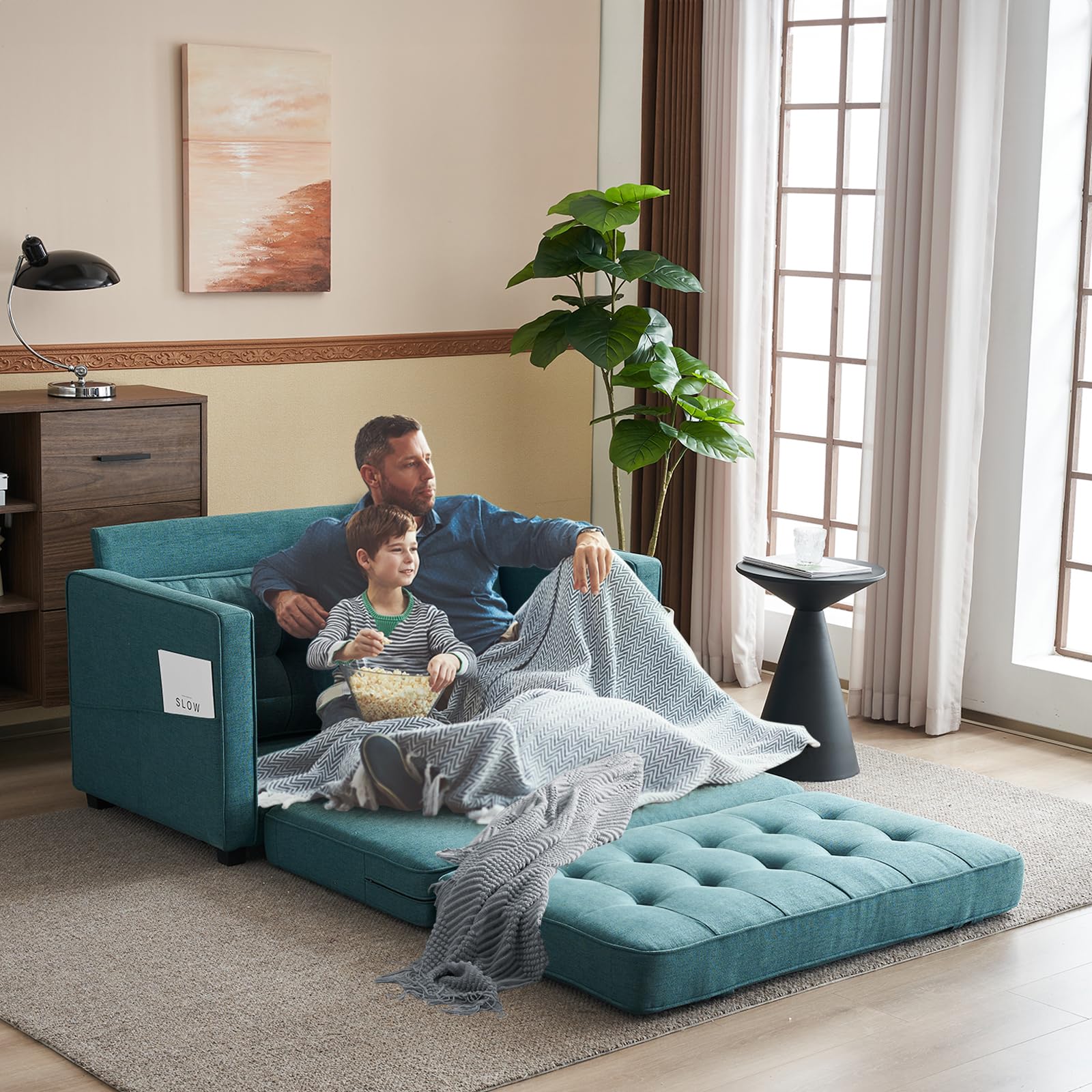VINGLI Upgraded Convertible Sofa Bed - 53.5