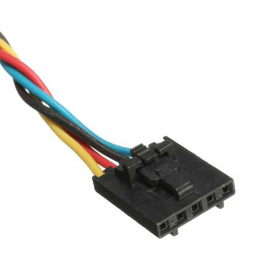 1Pc 5 Pin to 4 Pin Fan Adapter Cable for Dell Computers - Convert PWM to 3-Pin Fan Connector - Perfect for PC Cooling System Upgrades & DIY Builds