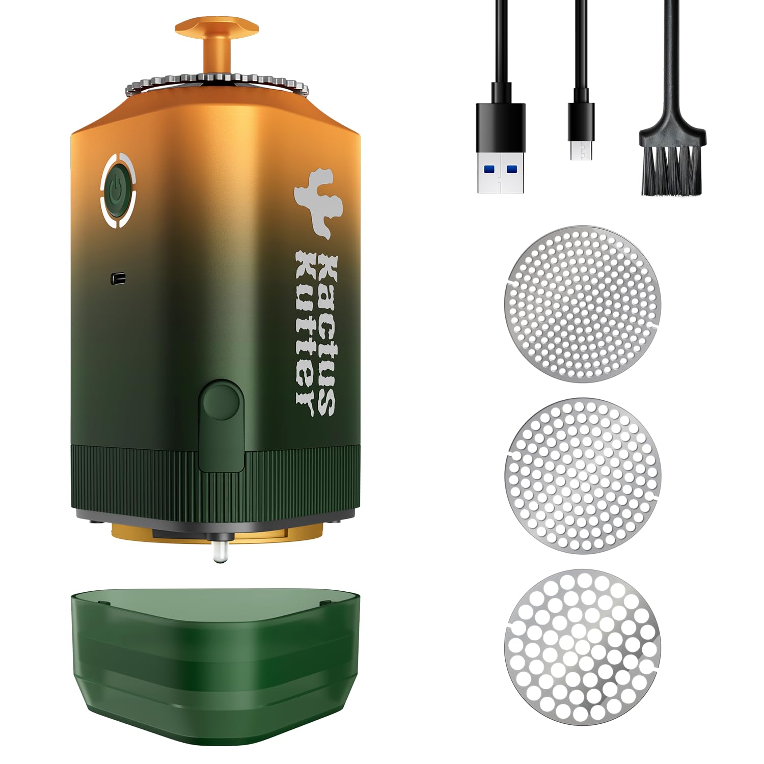 Premium K5 Electric Spice Grinder - Rechargeable Battery, Portable & Automatic - Perfect for Coffee Beans, Peppercorns, Herbs - Ideal for Home, Camping & Travel (5g Capacity)