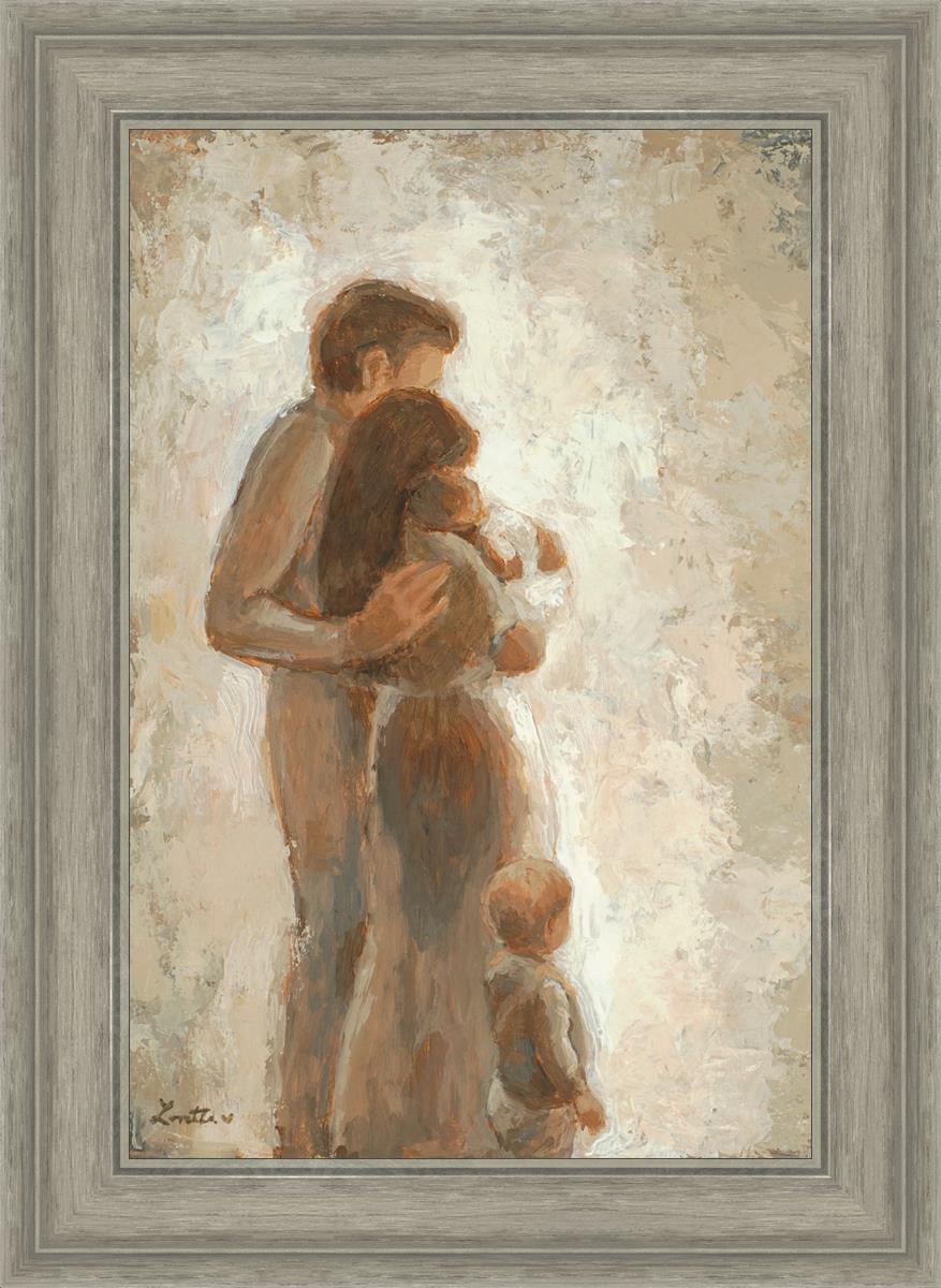 Family Looking Towards the Light - Inspirational Wall Art for Home Decor | Motivational Canvas Print for Living Room, Bedroom & Office | Perfect Gift for Family & Friends